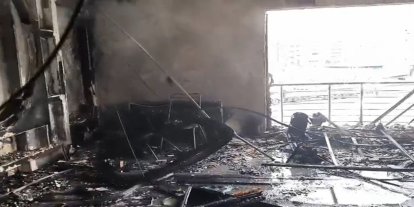 Batman'da bir evde çıkan yangında ev eşyaları kullanılamaz hale geldi