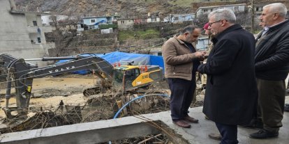 HÜDA PAR, Uludere'de meydana gelen sel felaketini yerinde inceledi