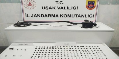 Uşak'ta tarihi eser operasyonu: 1 gözaltı