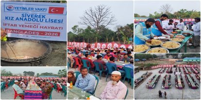 Siverekli öğrenciler Yetimler Vakfı aracılığıyla Bangladeş’te iftar verdi