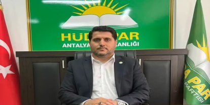HÜDA PAR Antalya İl Başkanı Durmaz: Bayramı vesile kılarak zulümlerin sona ermesi için dualar edelim