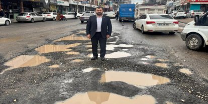Şanlıurfa’da bozuk yollar tepkilere neden oldu