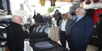 HÜDA PAR heyeti Akdeniz’de esnafın sorunlarını dinledi