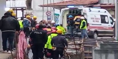 Malatya'da rezerv alan inşaatında meydana gelen kazada bir işçi yüksekten düşerek yaralandı