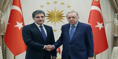 Cumhurbaşkanı Erdoğan, IKBY Başkanı Barzani ile görüştü