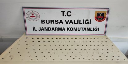 Bursa'da tarihi eser operasyonu: 137 sikke ele geçirildi