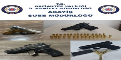 Gaziantep'te ruhsatsız silah operasyonunda 4 kişi gözaltına alındı