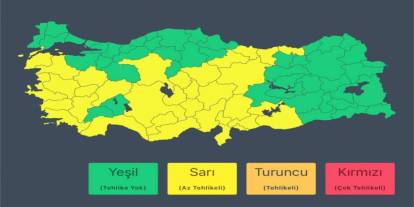 İçişleri Bakanlığından 16 il için "sarı kodlu" uyarı