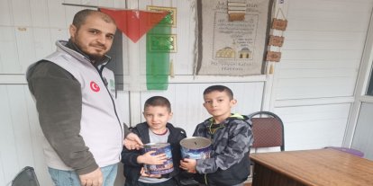 Batman'da çocuklar harçlıklarını Gazze için bağışladı