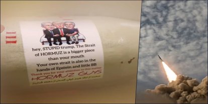 İran’dan Trump ve netanyahuya alaylı füze mesajı: Hürmüz senin ağzından büyük