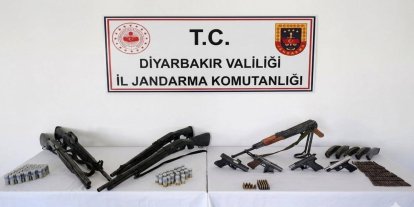 Diyarbakır’da ruhsatsız silah operasyonu