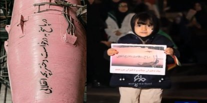 İranlı küçük kız "pembe füze" için teşekkür etti