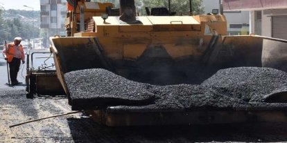 Direkli Caddesi'nde asfalt çalışması başladı