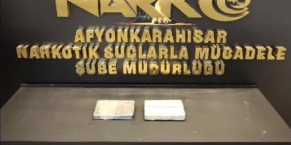 Afyonkarahisar’da 2 kilo uyuşturucu ele geçirildi