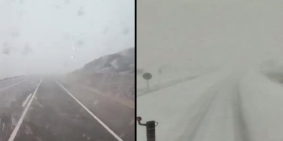 Yozgat'ta kar yağışı nedeniyle sürücülere uyarı