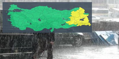 Meteorolojiden 13 il için sarı kodlu uyarı