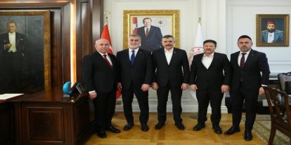 TŞOF heyetinin ziyaretinde trafik güvenliği ve APP plakalar ele alındı