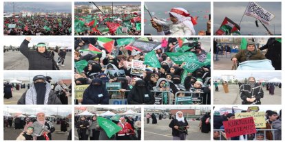 Mevlid-i Nebi mitingine katılan kadınlar: Peygamberimizin aşkından bizi hiçbir engel tutamıyor