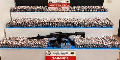 Kahramanmaraş'ta 29 bin sentetik ecza hap ele geçirildi