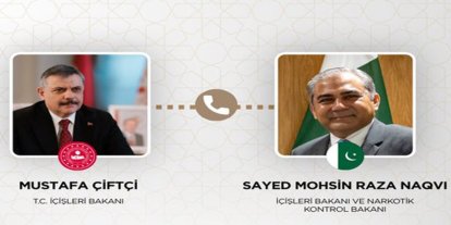 Bakan Çiftçi, Pakistanlı mevkidaşı Naqvi ile görüştü