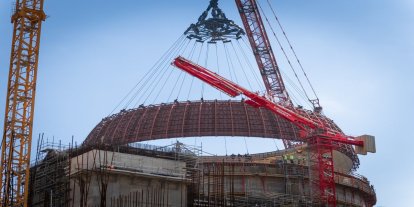 Akkuyu NGS’nin 2'nci Güç Ünitesi’nde iç koruma kabuğunun 6'ncı katmanı kuruldu