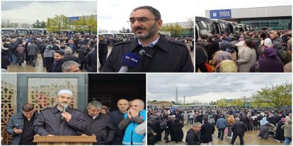 Bursa'da ilk hac kafilesi dualarla uğurlandı