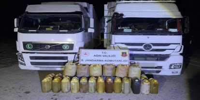 Ağrı'da 600 litre kaçak akaryakıt ele geçirildi