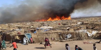 Savaştan kaçtılar, alevlere yakalandılar: Kuzey Darfur'da çadır yangınları