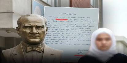 Atatürk büstü önünde durmayı reddeden öğrenciye baskı: Hakkında tutanak tutuldu