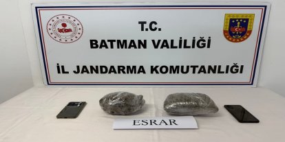 Batman'da uyuşturucu operasyonu: 1 kilo esrar ele geçirildi