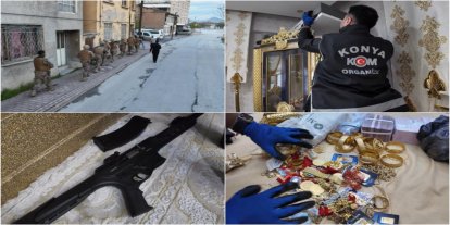 Konya’da tefecilik operasyonunda 4 şüpheli gözaltında