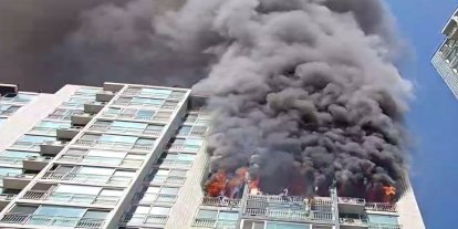 Güney Kore'de bir apartmanda çıkan yangında 2 kişi öldü