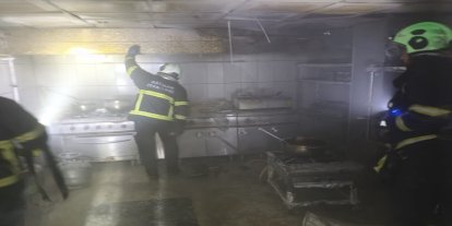 Batman'da otelde mutfakta çıkan yangın paniğe neden oldu