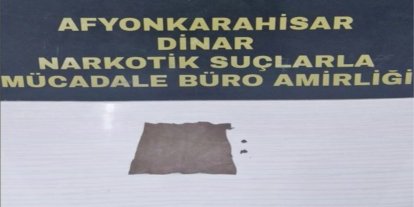 Afyonkarahisar'da peçeteye emdirilmiş uyuşturucu madde ele geçirildi