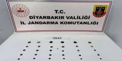Diyarbakır'da 31 adet tarihi sikke ele geçirildi