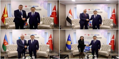 Bakan Yumaklı, su forumu kapsamında ikili görüşmeler gerçekleştirdi