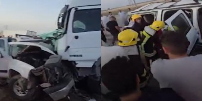 Irak'ta otomobil ile kamyon çarpıştı: 7 ölü