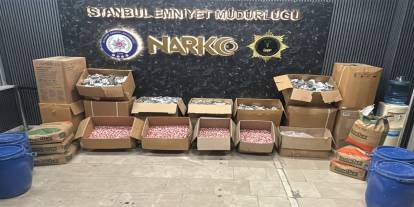 İstanbul’da 1 milyon adet uyuşturucu hap ele geçirildi: 6 gözaltı