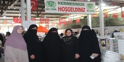 HÜDA PAR Mersin Kadın Kolları'ndan yetimler yararına düzenlenen kermese ziyaret