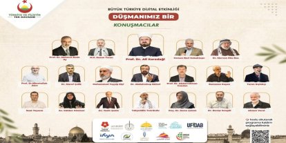 "Türkiye ve Filistin Tek Davadır" toplantısının sonuç bildirgesi açıklandı