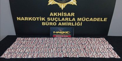 Manisa'da 1666 sentetik hap ele geçirildi: 1 gözaltı