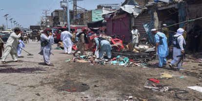 Pakistan'da pazar yerinde patlama: 9 ölü, 18 yaralı