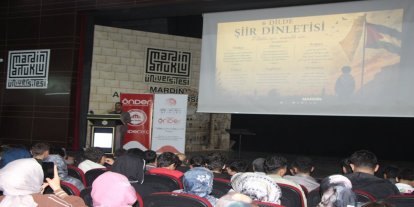 Mardin'de Gazze temalı şiir dinletisi ve konuşmalar gerçekleştirildi