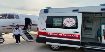 70 günlük bebek ambulans uçakla Ankara’ya sevk edildi