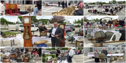 Malatya'da binlerce tarihi eserin yer aldığı antika sergisine yoğun ilgi