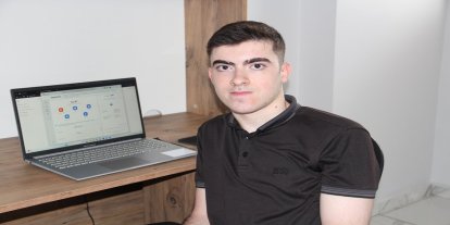 Online eğitim alan bedensel engelli öğrenci Türkiye 60'ıncısı oldu