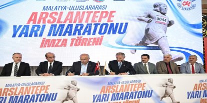 Arslantepe Yarı Maratonu'nun protokolü imzalandı