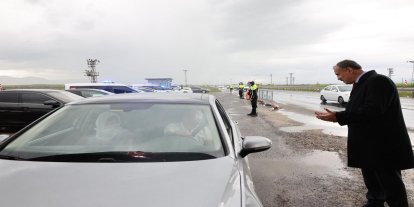 Vali Önder Bozkurt, Kurban Bayramı öncesi trafik denetimine katıldı