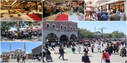 Eminönü'nde bayram yoğunluğu