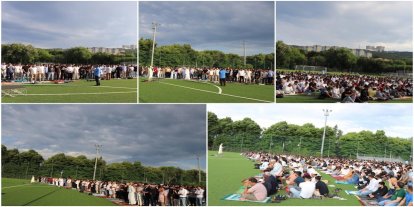 İtalya’da coşkulu Kurban Bayram namazı
